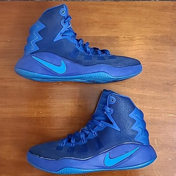 Nike Zoom Hyperdunk 2016 Game Royal Boys Sneakers 845120-440 Size 7Y GS - Picture 10 of 16